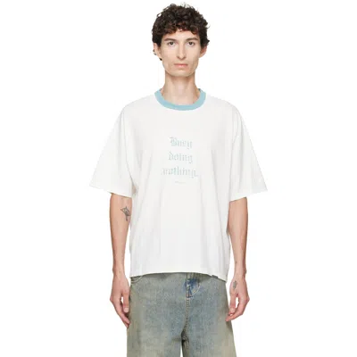 Represent White 'busy Doing Nothing' T-shirt