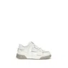 Represent Studio Leather Gradient Sole Sneakers In White