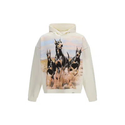 Represent White Cotton Sweatshirt In Neutral