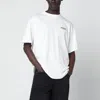 Represent Logo-embroidered Cotton T-shirt In White