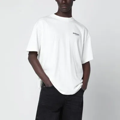 REPRESENT REPRESENT WHITE COTTON TSHIRT WITH LOGO
