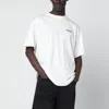 Represent Logo-embroidered Cotton T-shirt In White