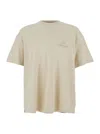 Represent White Crewneck T-shirt With Logo Lettering On The Front And Maxi Logo Print On The Rear In Cotton Ma In Neutral