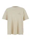 Represent White Crewneck T-shirt With Logo Lettering On The Front And Maxi Logo Print On The Rear In Cotton Ma
