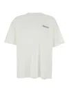 Represent White Crewneck T-shirt With With Front And Back Owners Club Print In Cotton Man In White