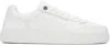 Represent Mens White Initial Leather Low-top Trainers In Multi