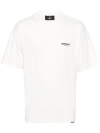 Represent White Crewneck T-shirt With With Front And Back Owners Club Print In White