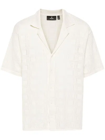 Represent Pointelle-knit Shirt In Neutrals