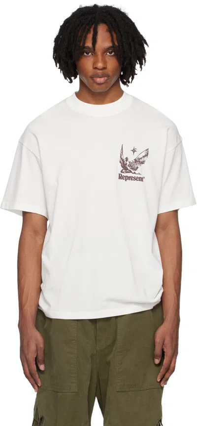 Represent White Spirits Of Summer T-shirt In Flat White