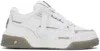 Represent Studio Panelled Leather Mid-top Trainers In White/grey