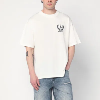 Represent White T-shirt With Logo Crest