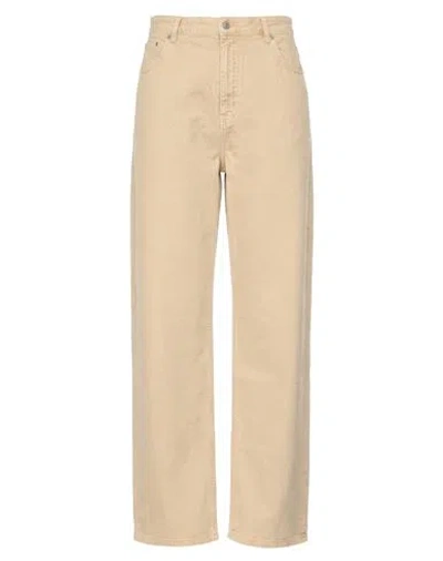 Represent Woman Jeans Beige Size 34 Cotton, Elastane In Metallic