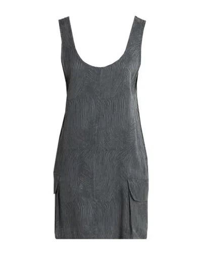 Represent Woman Mini Dress Grey Size 2 Lyocell, Viscose In Gray