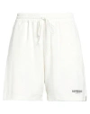 Represent Man Shorts & Bermuda Shorts Cream Size L Polyester In White