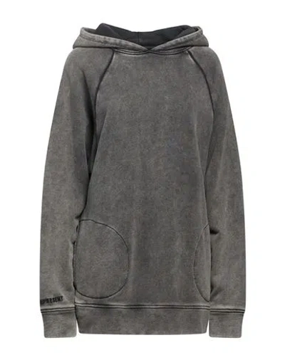 Represent Woman Sweatshirt Charcoal Size Xs Cotton In Grey