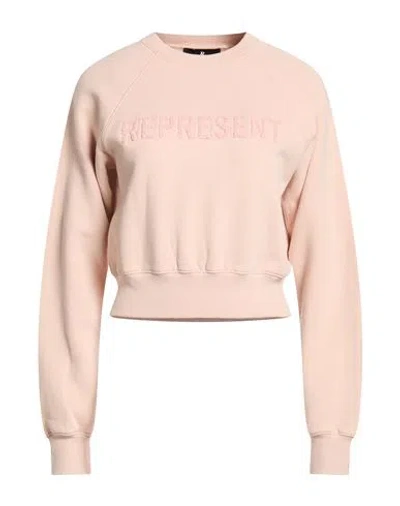 Represent Woman Sweatshirt Pink Size L Cotton