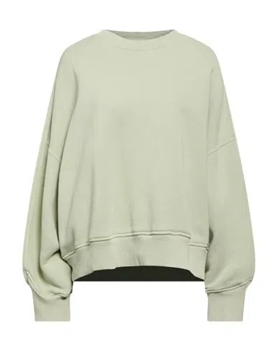 Represent Woman Sweatshirt Sage Green Size L Cotton
