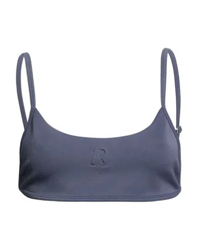 Represent Woman Top Dark Purple Size 2 Polyamide, Elastane In Blue