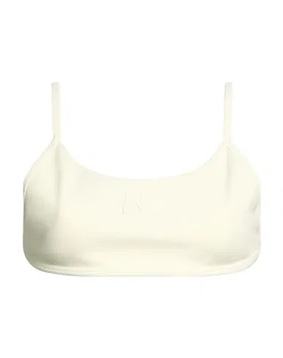 Represent Woman Top Off White Size 8 Polyamide, Elastane In Neutral