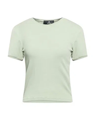 Represent Woman T-shirt Sage Green Size L Cotton, Elastane