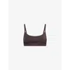 Represent Womens  Control Scoop-neck Stretch-woven Sports Bra In Brown