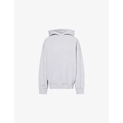 Represent Womens  Owners Club Boyfriend Kangaroo-pocket Cotton-jersey Hoody In Grey Marl