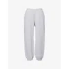 Represent Womens  Owners Club Two-slip-pockets Wide-leg High-rise Cotton-jersey Jogging Bottoms In Grey Marl