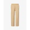 Represent Womens Iced Coffee Initial Twisted Cotton-jersey Jogging Bottoms Xs In Neutral