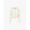 Represent Womens Owners Club Two-welt-pockets Cotton-jersey Hoody Oatmilk