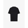 Represent Womens  Owners Club Boyfriend Round-neck Cotton-jersey T-shirt In Black