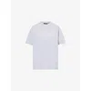 Represent Womens  Owners Club Boyfriend Round-neck Cotton-jersey T-shirt In Grey Marl