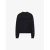 Represent Womens  Owners Club Fleece-branding Cotton-jersey Sweatshirt In Black