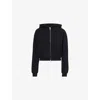 Represent Womens  Owners Club Two-welt-pockets Cotton-jersey Hoody In Black