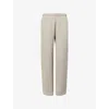 Represent Womens Storm Initial Twisted-seam Straight-leg Cotton Jogging Bottoms