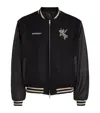 Represent Mascot Wool Varsity Bomber Jacket In Black