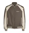 Represent Mens  Varsity Raglan-sleeves Relaxed-fit Wool-blend Jacket In Grey