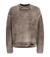Represent Reversible Fade-out Knit Sweater In Brown