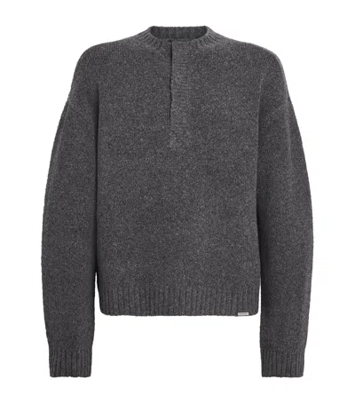 Represent Wool-blend Ramone Sweater In Grey
