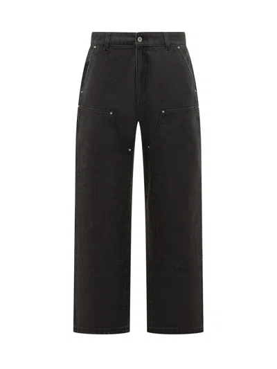Represent Worker Paintnt Trousers With Tasche Applicate In Jet Black