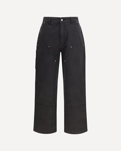Represent Worker Cotton Trousers In Black