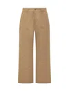 Represent Worker Trousers In Washed Tan