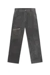 Represent Straight-leg Cotton Gabardine Trousers In Gray