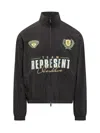 Represent Black 'world Championship' Track Jacket In Black