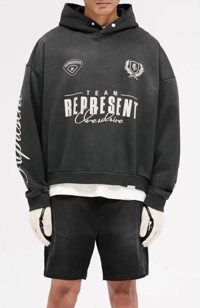 Represent World Championship Graphic Hoodie In Black