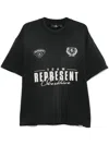Represent World Championship Printed Cotton T-shirt In Black
