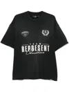 Represent World Championship Printed Cotton T-shirt In Black
