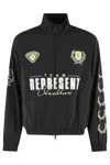 Represent Black 'world Championship' Track Jacket In Black