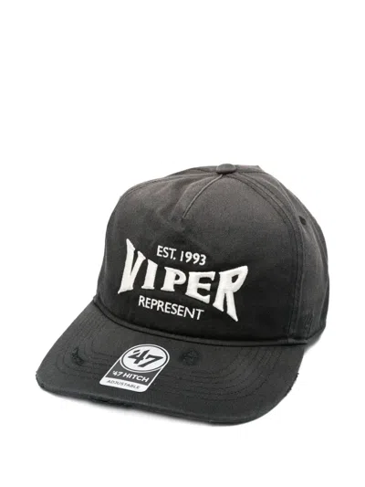 Represent X '47 Viper Room Embroidered Baseball Cap In Burgundy