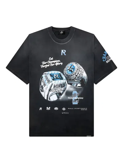 Represent X Feature Printed T-shirt In Black