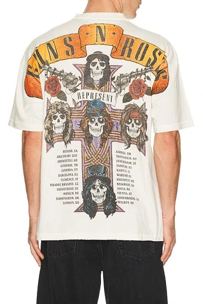 Represent X Guns N' Roses Tour T-shirt In White